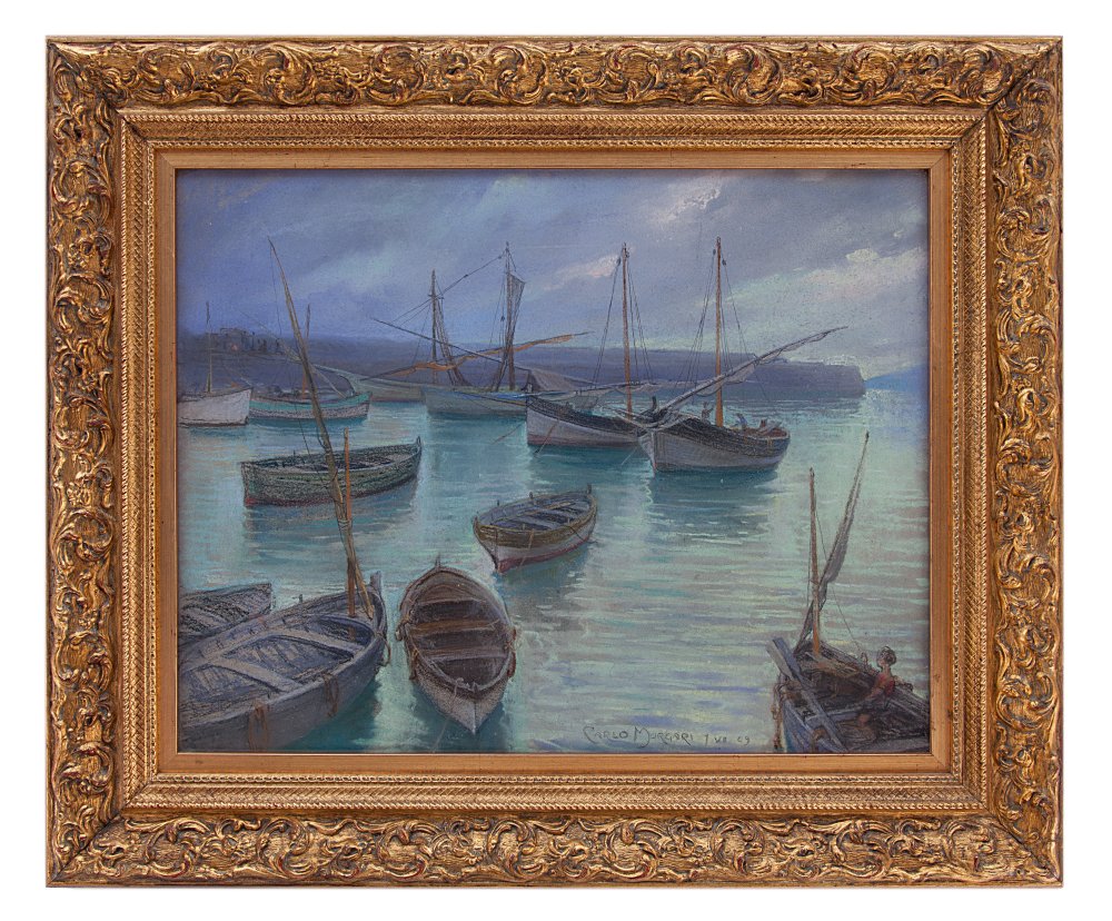 carlo morgari: Marina ligure con porto